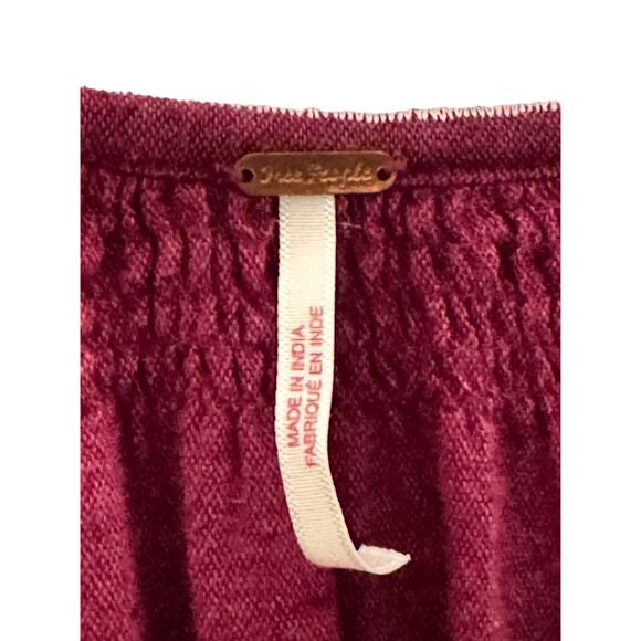 Free People OB847319 All My Life Embroidered Smocked Dress Size Med - Picture 5 of 8